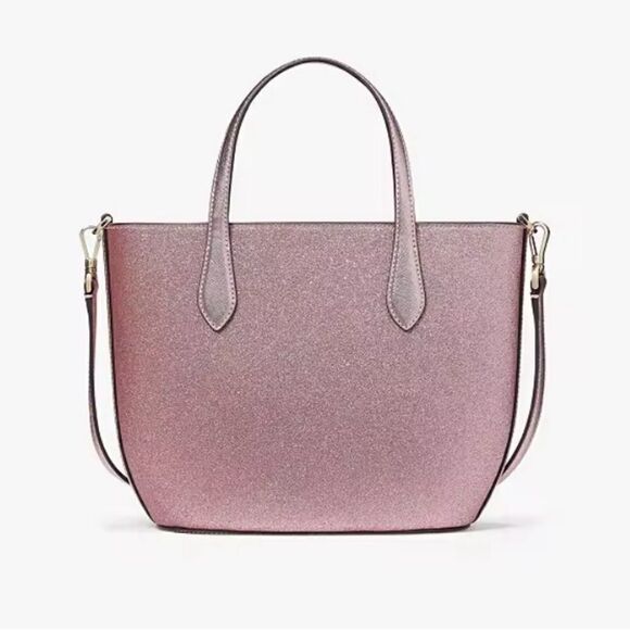 KATE SPADE ♠️ Pink Glimmer Satchel Crossbody Bag Purse Tote - Picture 13 of 14